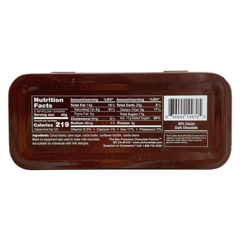 Chocolate Lover's Dark Chocolate Drops - 3oz tin