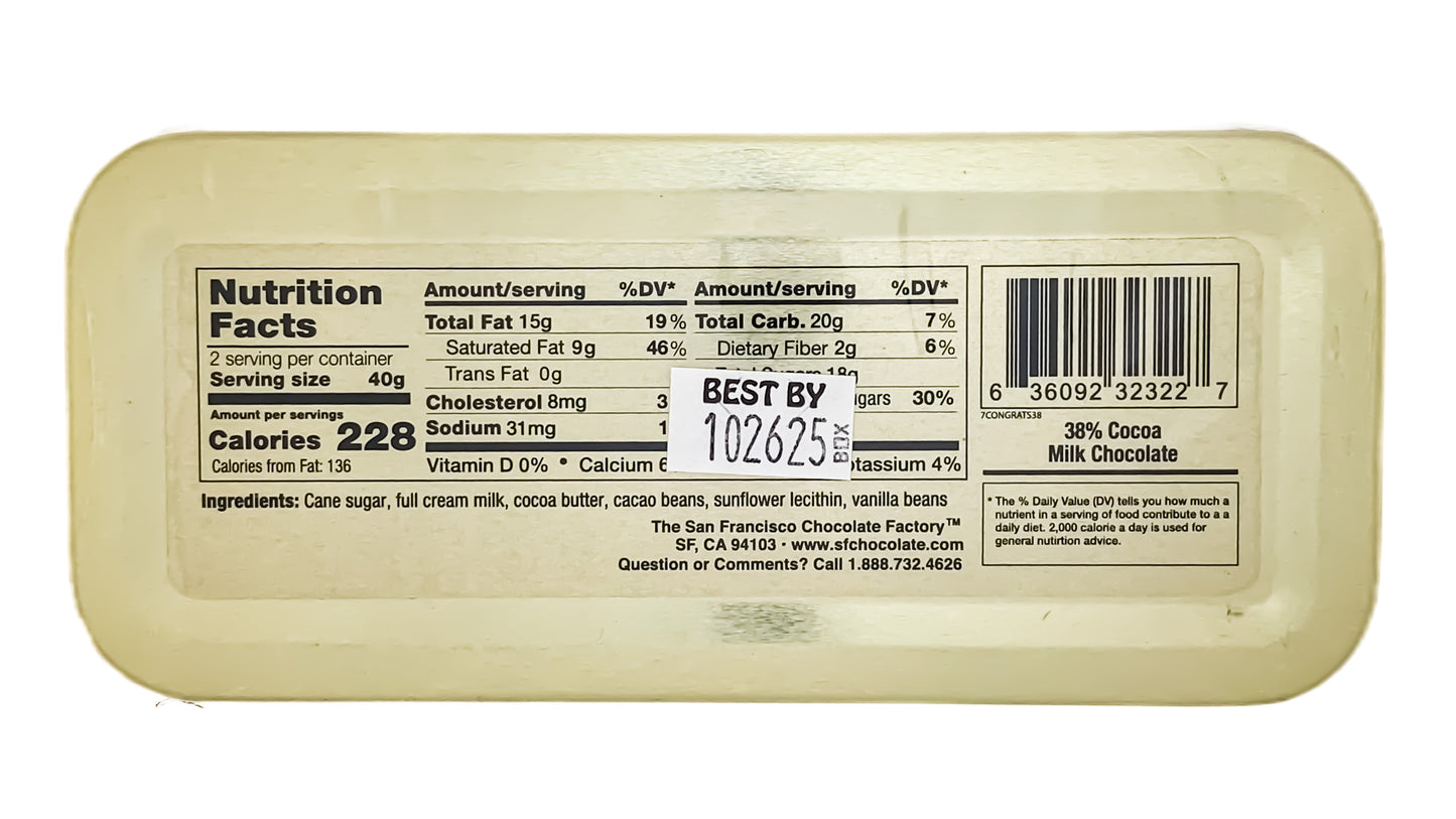 Congratulations - Milk Chocolate (3oz)