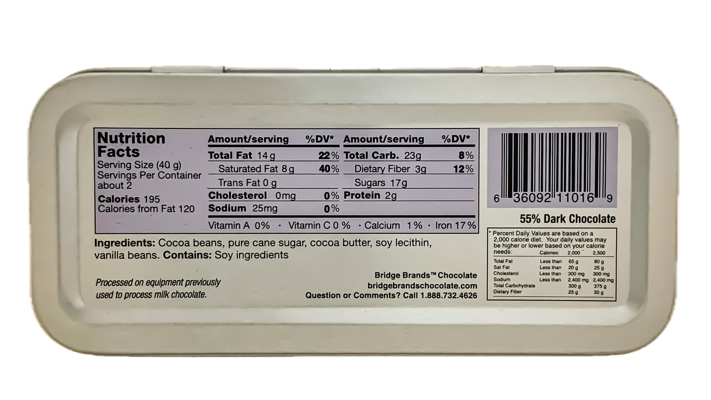 New York Collection - NY Skyline - Dark chocolate (3oz tin)