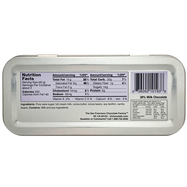 San Francisco Collection - Alcatraz - Milk Chocolate - 3oz tin