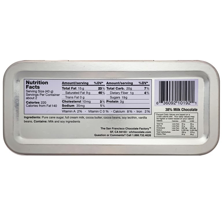 San Francisco Collection - Golden Gate Bridge - Milk Chocolate - 3oz