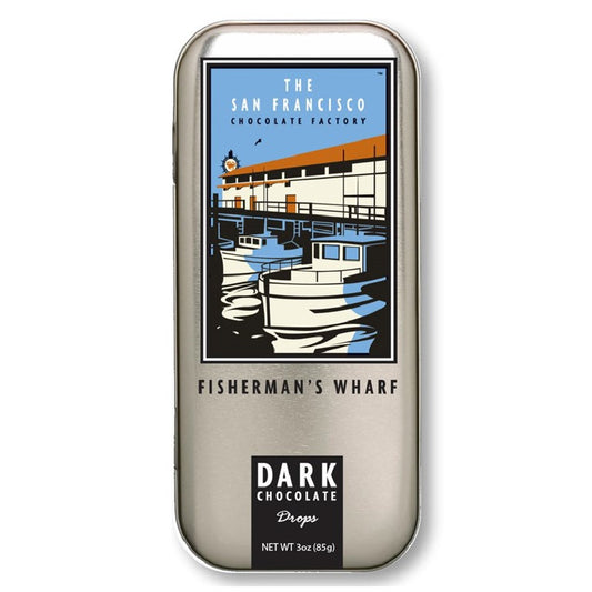 San Francisco Landmarks - Fisherman's Warf - Dark Chocolate - 3oz tin