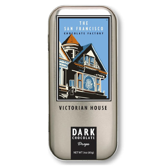 San Francisco Landmarks - Victorian House - Dark Chocolate - 3oz tin