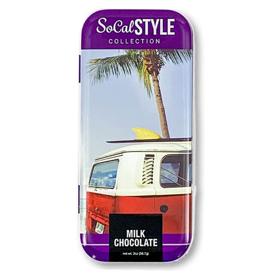 SoCal Style Collection - VW Surfer Bus - Milk Chocolate (2oz tin)