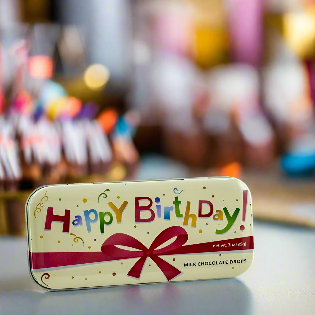 Happy Birthday - Milk Chocolate - 3oz Tin