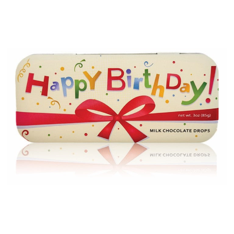 Happy Birthday - Milk Chocolate - 3oz Tin