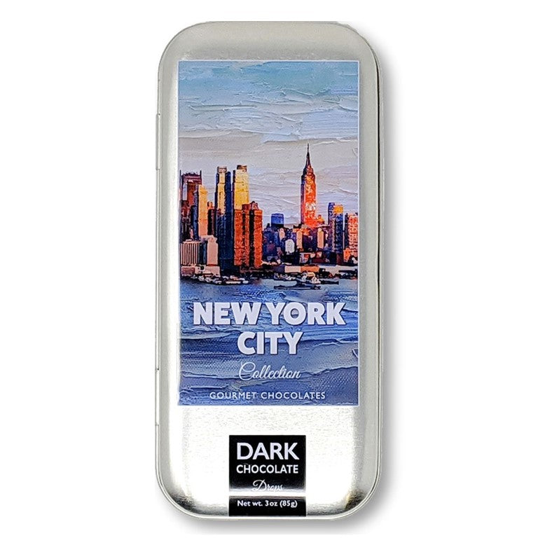 New York Collection - NY Skyline - Dark chocolate (3oz tin)