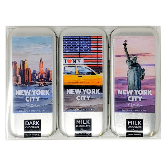 New York Collection - 3 tin Gift Set - Milk & Dark