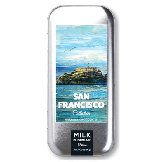 San Francisco Collection - Alcatraz - Milk Chocolate - 3oz tin