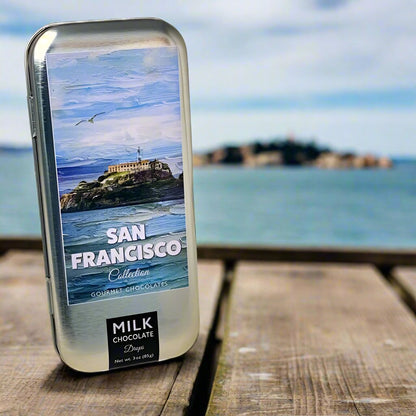 San Francisco Collection - Alcatraz - Milk Chocolate - 3oz tin