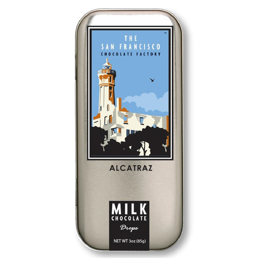 San Francisco Landmarks - Alcatraz - Milk Chocolate - 3oz tin