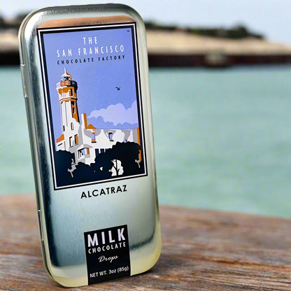 San Francisco Landmarks - Alcatraz - Milk Chocolate - 3oz tin