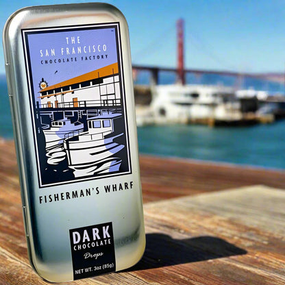 San Francisco Landmarks - Fisherman's Warf - Dark Chocolate - 3oz tin