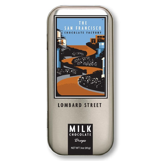 San Francisco Landmarks - Lombard Street - Milk Chocolate - 3oz tin