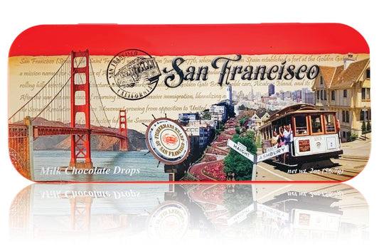 San Francisco Collection - SF Stamp - Milk Chocolate - 3oz tin