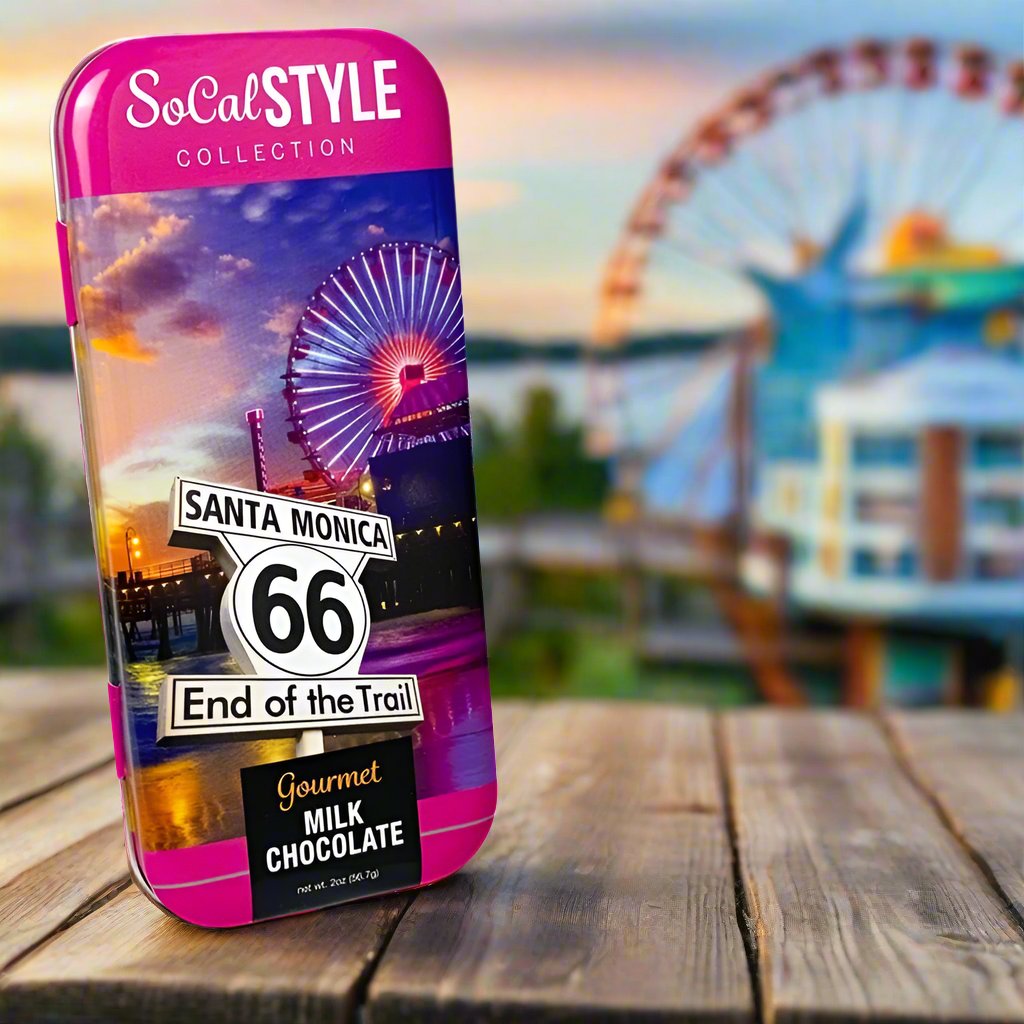 SoCal Style Collection - Santa Monica Route 66 - Milk Chocolate (3oz tin)