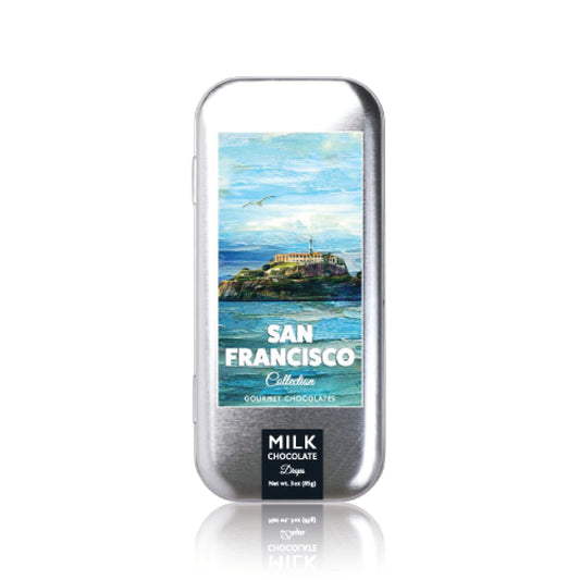 San Francisco Collection - Alcatraz - Milk Chocolate - 3oz tin